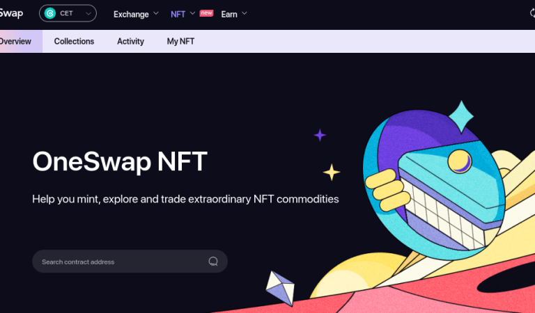 OneSwap NFT : Rumah Baru Untuk Trading NFT Coinex Smart Chain